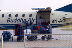 Nepal, Flug mit Buddha Air nach Bharatpur in den Chitwan-Nationalpark