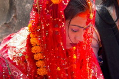 Nepal, Chobhar, Newar-Braut