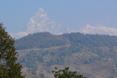 Nepal, Pokhara, Blick auf den  Maccapuchare, Fishtail Mountain
