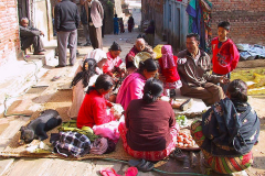 Nepal, Trekking Dhulikhel, Hochzeitsvorbereitung