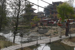 Nepal, Trekking Panauti, Verbrennungsstätte