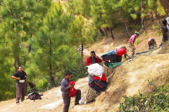 Nepal, Zelt-Trekking, Aufbruch