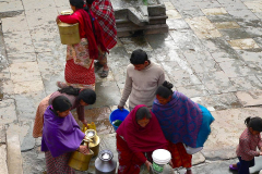 Nepal, Patan, Durbar Square, Öffentlicher Brunnenplatz