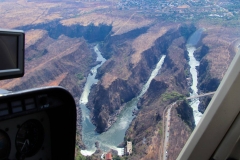 Simbabwe, Victoria Falls, Helikopterflug