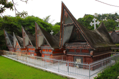 Sumatra, Toba-See, Insel Samosir, Huta Bolon Simanindo Batak Museum