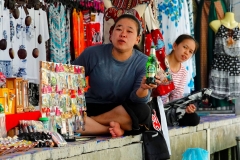 Thailand, Ratchaburi, Schwimmender Markt Damnoen Saduak