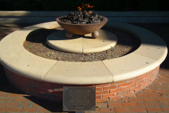 USA, Georgia, Atlanta, Die ewige Flamme am Grab von Martin Luther King