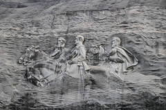 USA, Georgia, Atlanta, Stone Mountain, Das Relief mit Präsident Jefferson Davis und die Generäle Thomas Jackson und Robert E. Lee