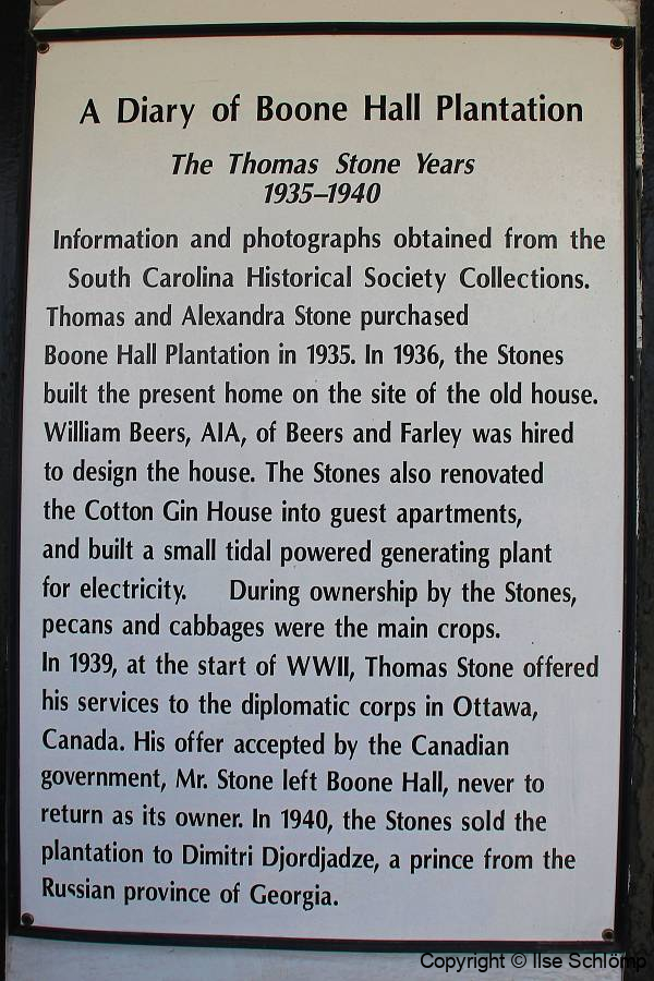 USA South Carolina, Boone Hall Plantage