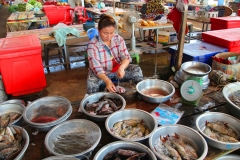 Laos, Vang Vieng, Auf dem Markt