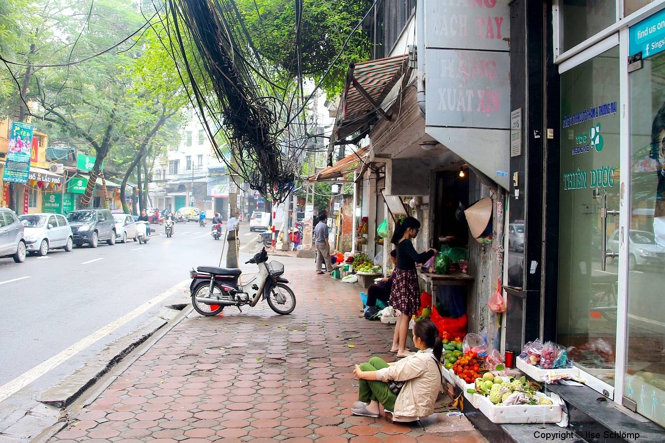 Vietnam, Hanoi, Kabelsalat
